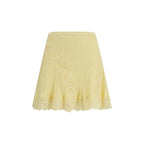 Bicolor Viscose Mini Skirt