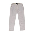 Beige Cotton Casual Pants