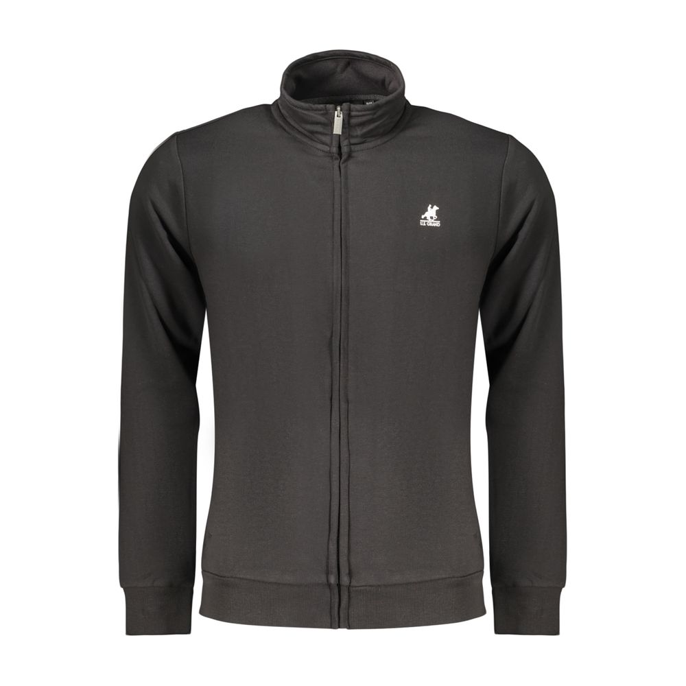 Black Cotton Men's Sweatshirt