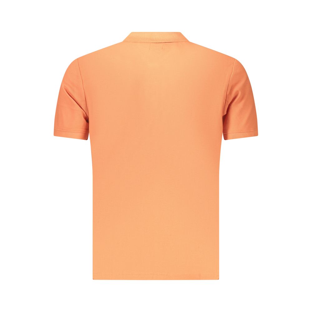 Orange Cotton Men's Polo Shirt