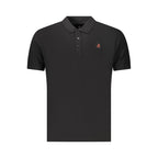Black Cotton Men's Polo Shirt