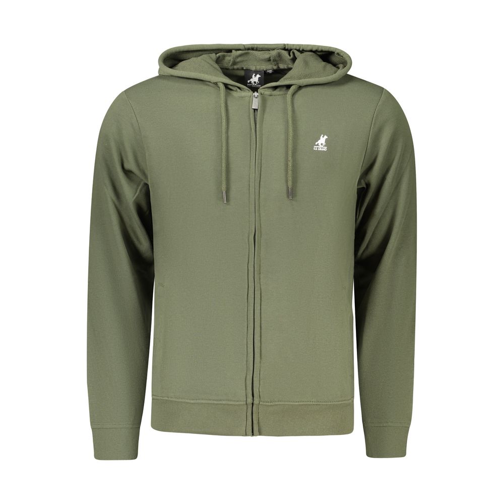 Green Cotton Men's Hoodie