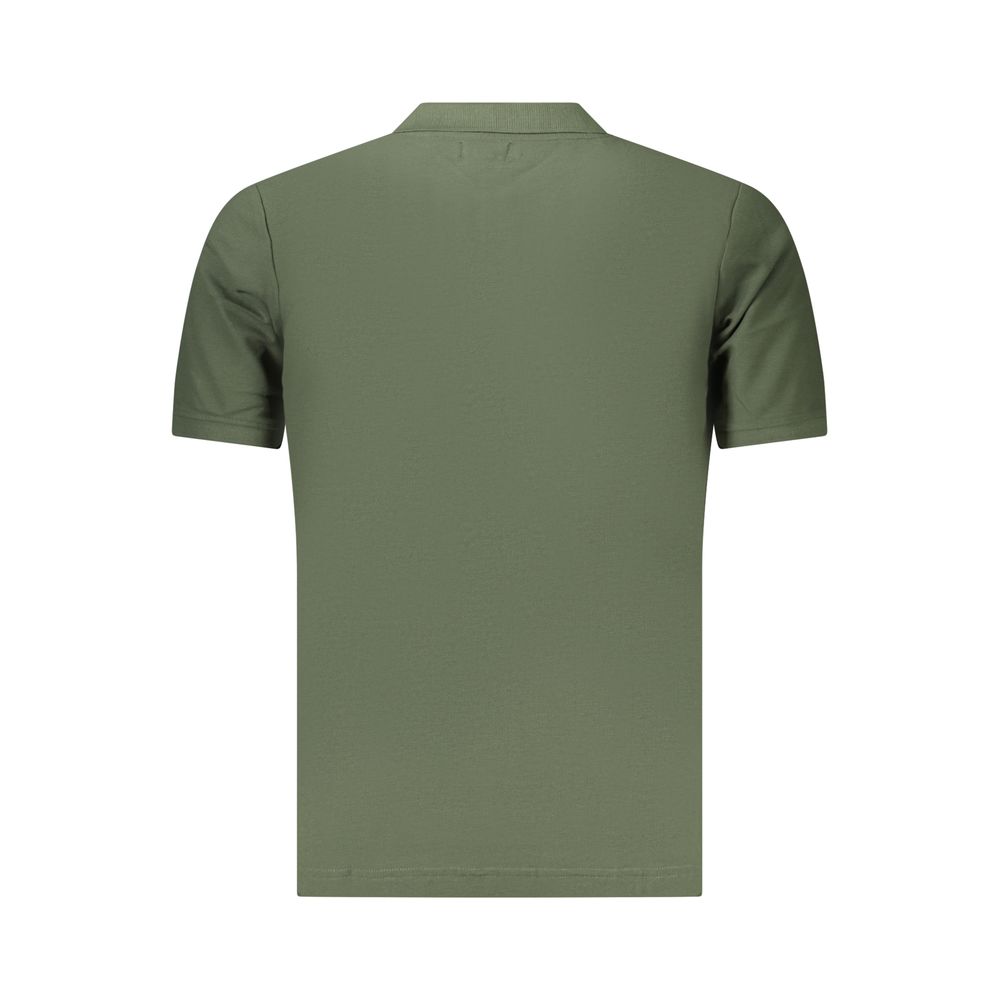 Green Cotton Men's Polo Shirt