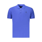 Blue Cotton Men's Polo