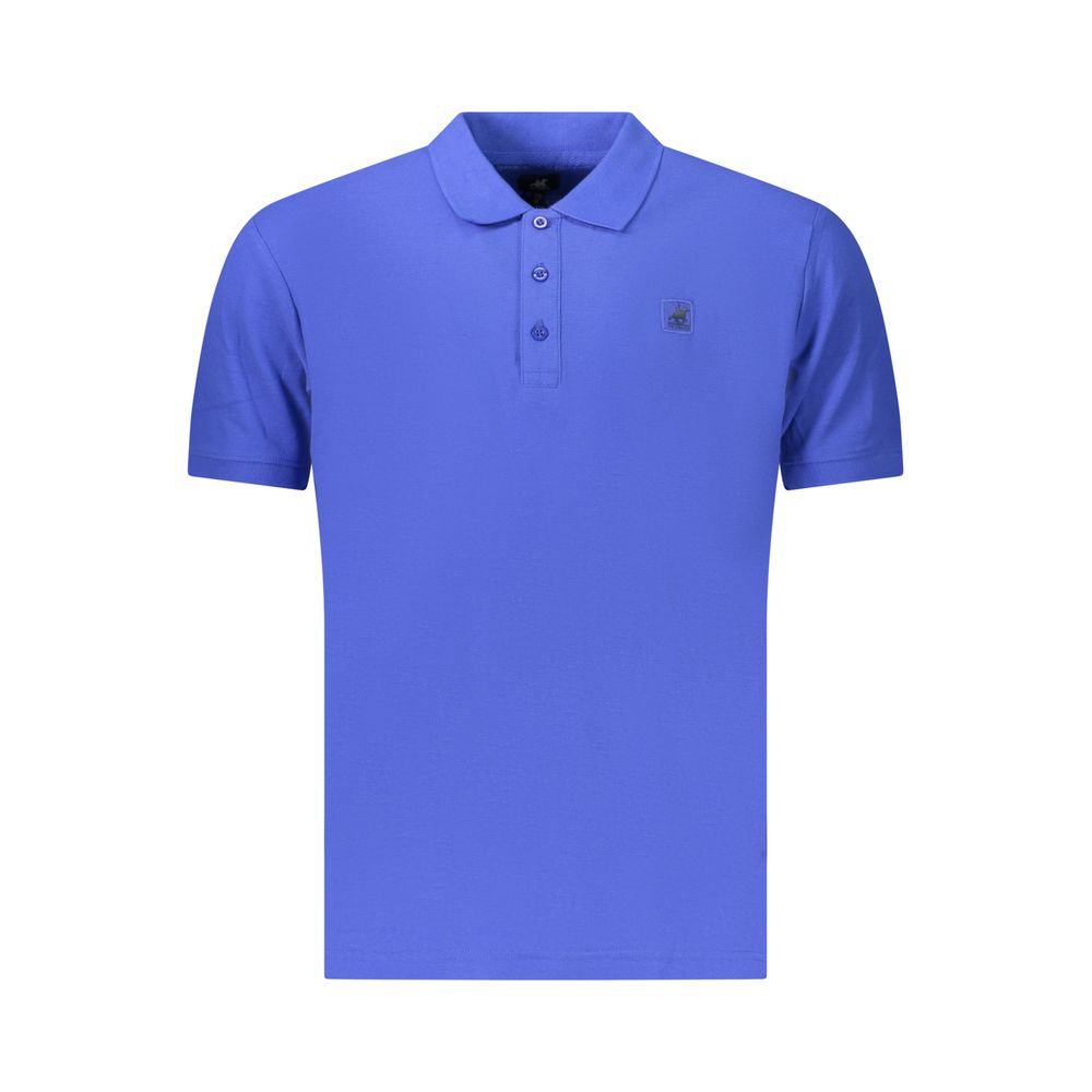 Blue Cotton Men's Polo