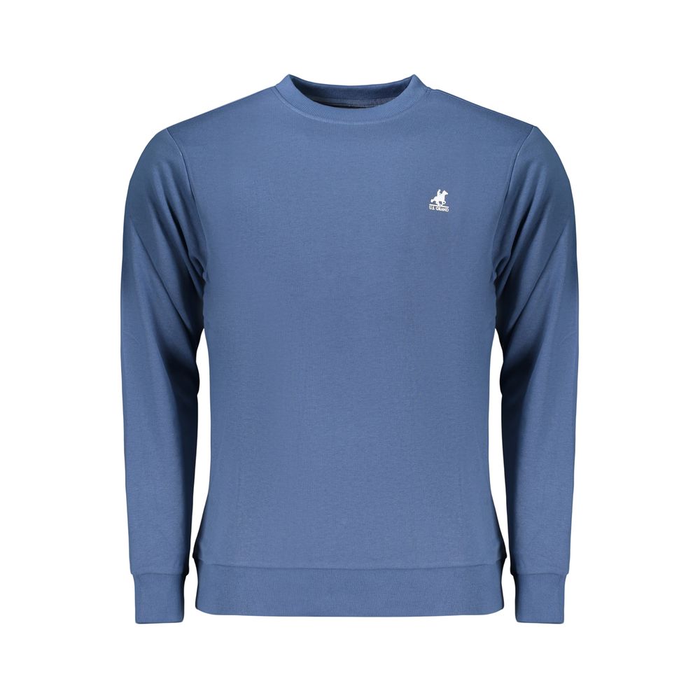 Blue Cotton Men's Sweatshirt