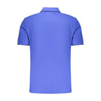 Blue Cotton Men's Polo Shirt