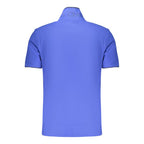 Blue Cotton Men's Polo Shirt