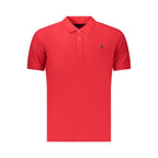 Red Cotton Men Polo