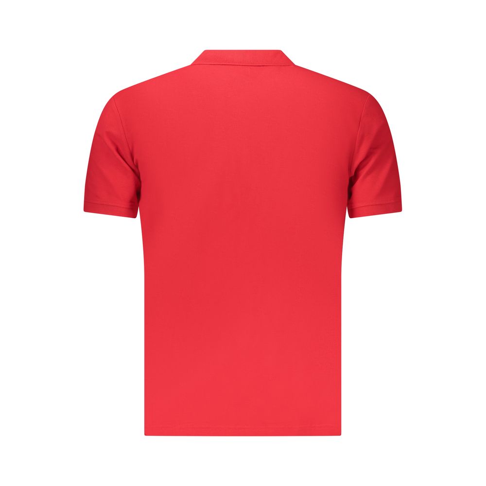 Red Cotton Men Polo