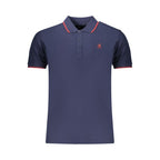 Blue Cotton Men's Polo