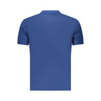 Blue Cotton Mens Polo