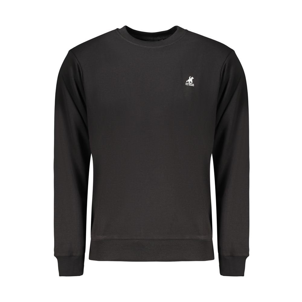Black Cotton Men's Sweatshirt