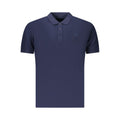 Blue Cotton Men's Polo Shirt