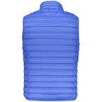 Blue Polyester Men's Vest