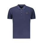 Blue Cotton Mens Polo Shirt
