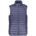 Blue Polyester Men's Jacket