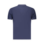 Blue Cotton Mens Polo Shirt