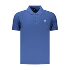 Blue Cotton Men's Polo Shirt