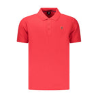 Red Cotton Men's Polo Shirt