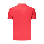 Red Cotton Men's Polo Shirt