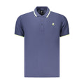 Blue Cotton Mens Polo Shirt