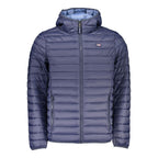 Blaue Polyamid-Herrenjacke