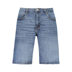 Blue Cotton Mens Short