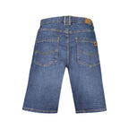 Blue Cotton Mens Short