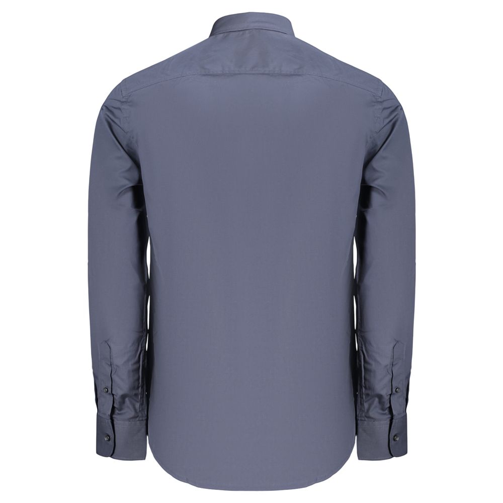 Blue Cotton Men's Shirt