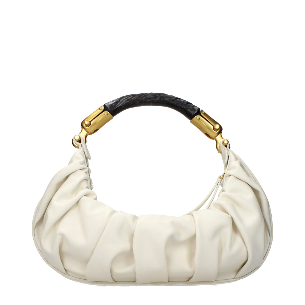 Beige Leather Handbag
