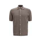 Brown Cotton Polo Shirt