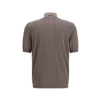 Brown Cotton Polo Shirt