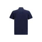 Blue Cotton Polo Shirt