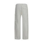 White Cotton Cargo Pants