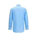 Blue Cotton Pattern Shirt