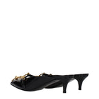 Black Leather Platform Sandals
