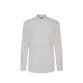 White Cotton Pattern Shirt