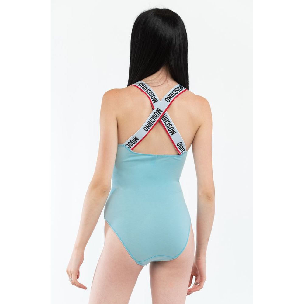 Blue Cotton Bodysuit