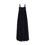 Black Cotton Casual Dress