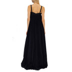 Black Cotton Casual Dress