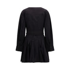 Black Cotton Casual Dress