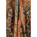Multicolor Silk Long Skirt