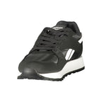 Black Polyester Womens Sneaker