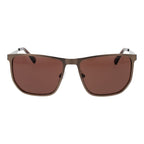 Brown Metal Sunglasses