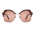 Brown Metal & Plastic Sunglasses
