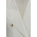 White Cotton Blazer