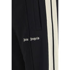 Black Polyester Athletic Pants