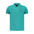 Green Cotton Men Polo
