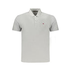 Gray Cotton Men's Polo Shirt